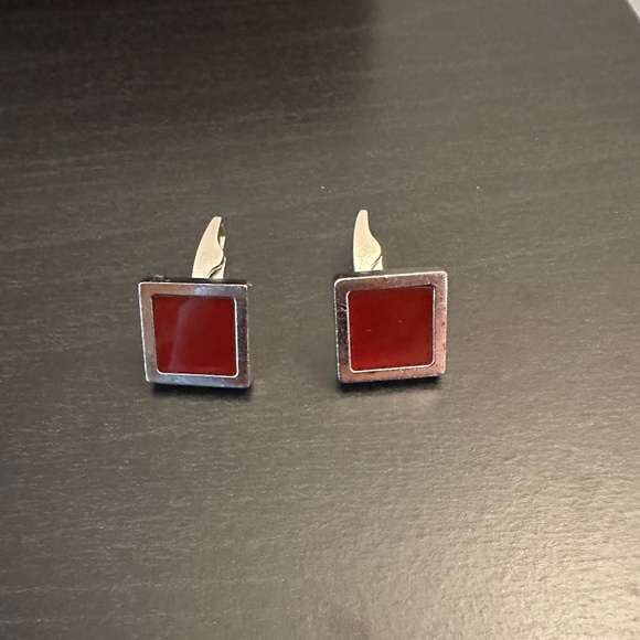 Hugo Boss Dark Red Cuff Links - Picture 1 of 3